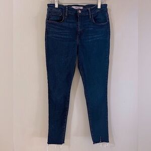Joe's Jeans curvy skinny ankle in medium wash size 29 raw hem